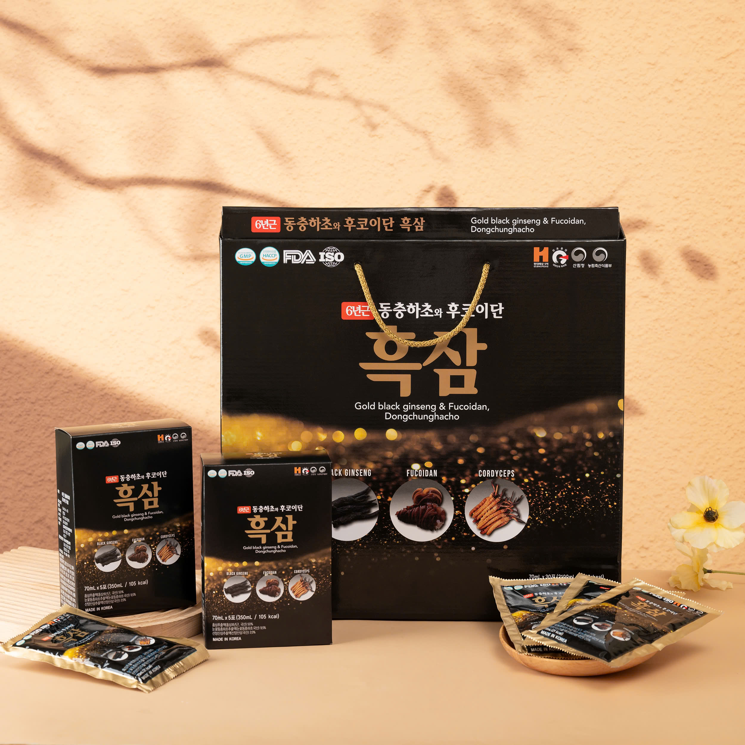 Nước hắc sâm & đông trùng hạ thảo