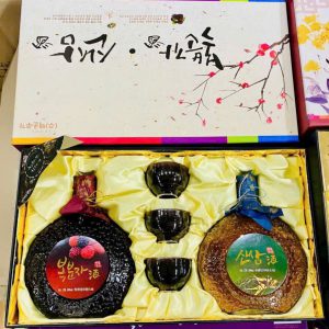 Hộp rượu sâm núi - mâm xôi đen Hàn Quốc