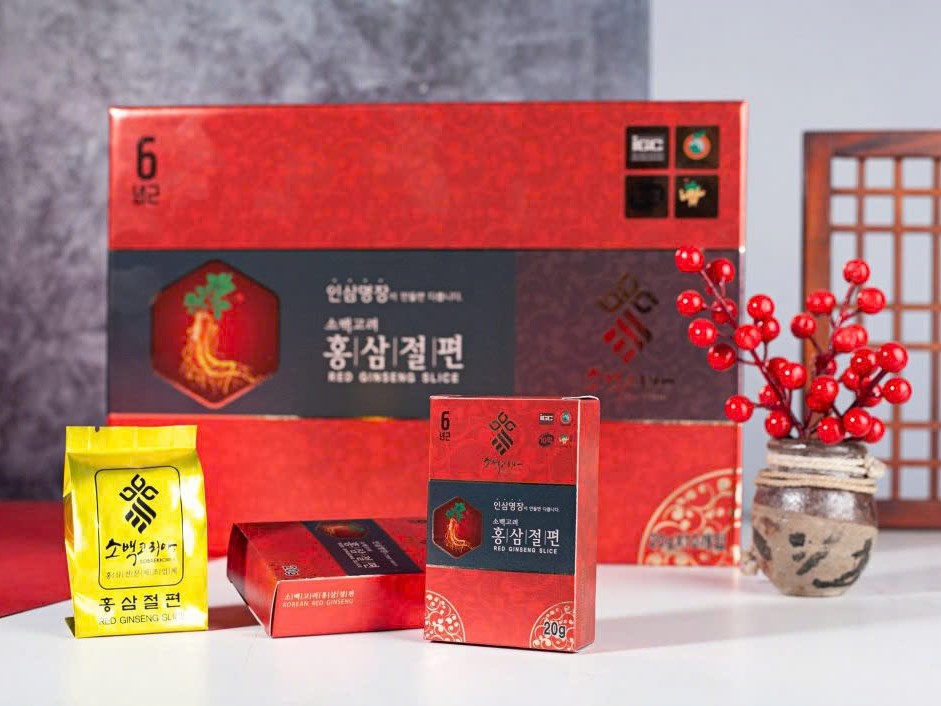 hồng sâm thái lát tẩm mật ong