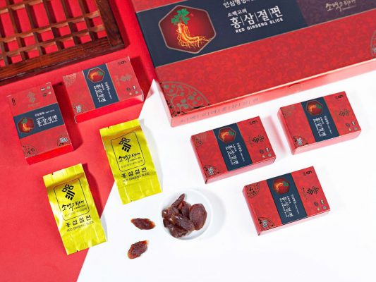 hồng sâm thái lát tẩm mật ong